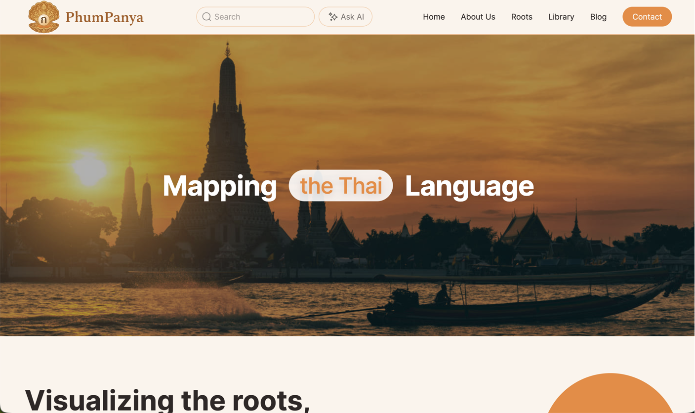 Project Phumpanya – Thai Language & Cultural Wisdom Portal by Evgen Gavrilov | MyGeweb